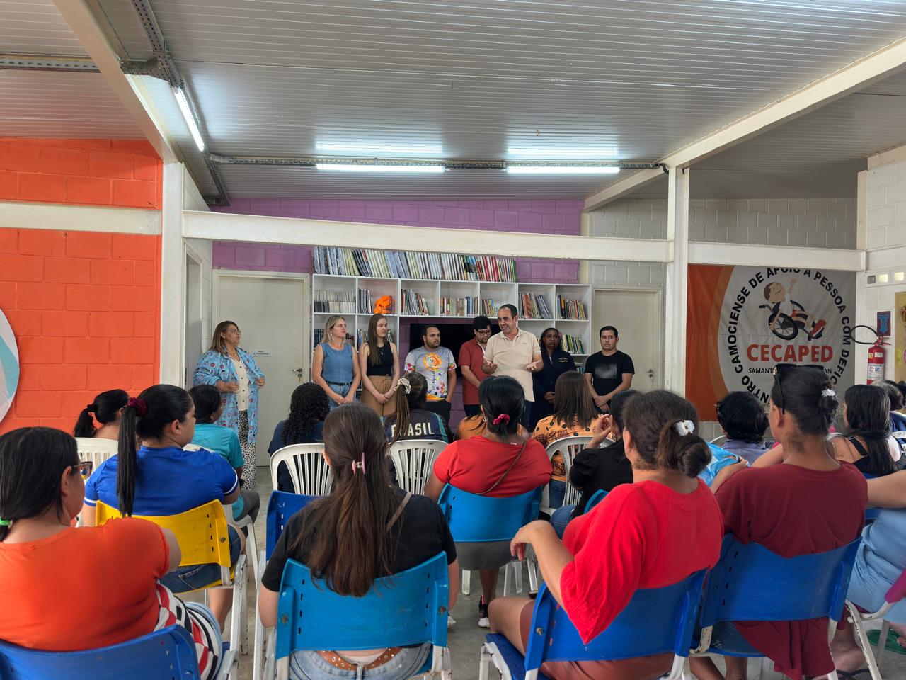 CECAPED realiza encontro com famílias assistidas sobre saúde mental e autocuidado